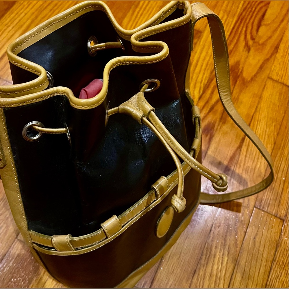 Yves Saint Laurent Black and Tan Crossbody Bag - Picture 12 of 13